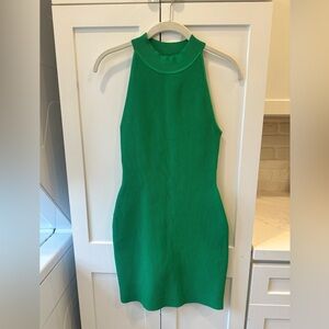 Aritzia Babaton bright green dress